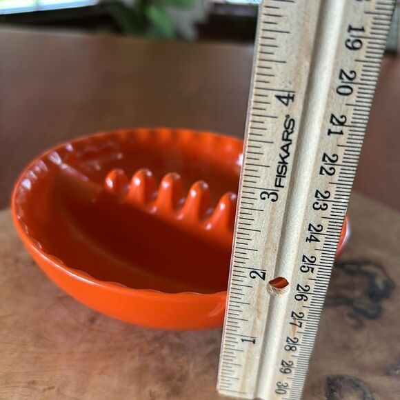 Vintage Anholt Bright Orange Ashtray - Picture 6 of 6